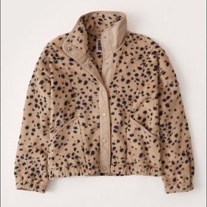 Abercrombie & Fitch Polar Fleece Snap Up Jacket